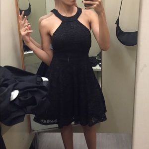 Black sequence dress